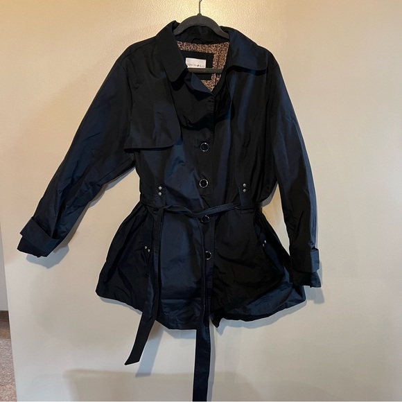 Fashion Bug Jackets & Coats Fashion Bug 2x Black Trench Coat Poshmark